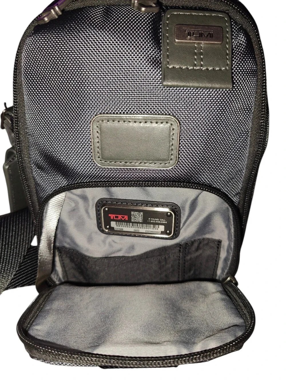NWT Tumi Fremont Fife Slim Sling Bag (Seal Grey)